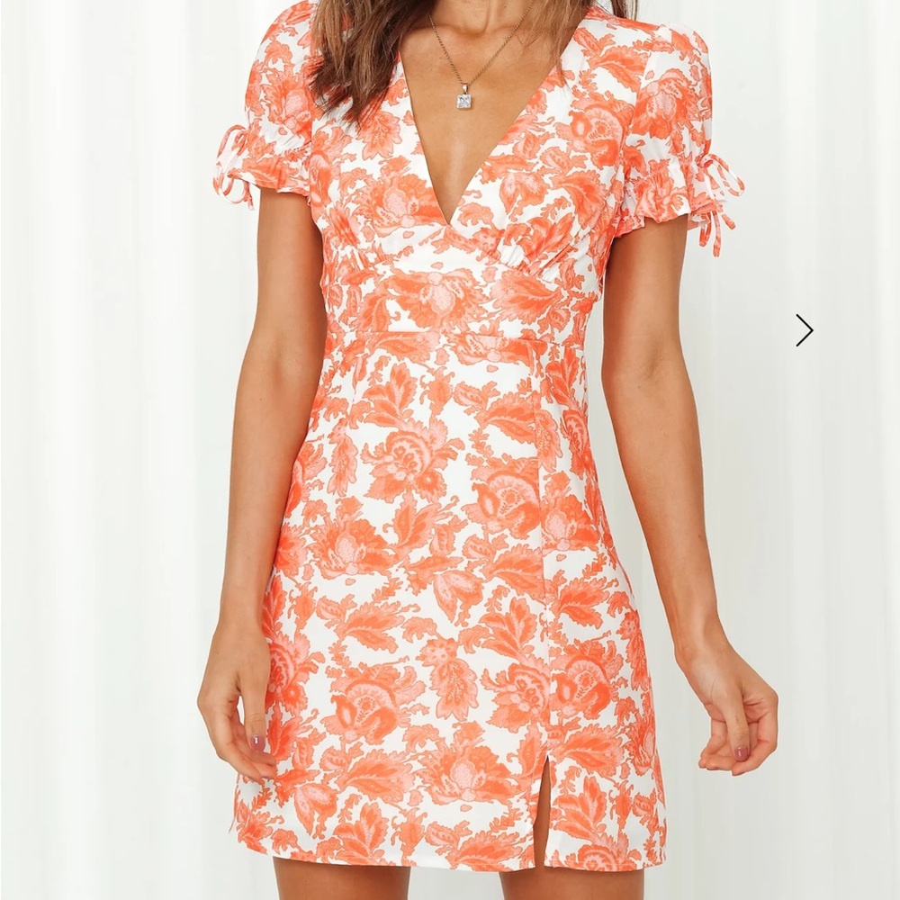 Hello Molly CAMERA FOCUS DRESS ORANGE